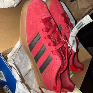 Adidas Red Gazelle Suede Sneakers BRAND NEW